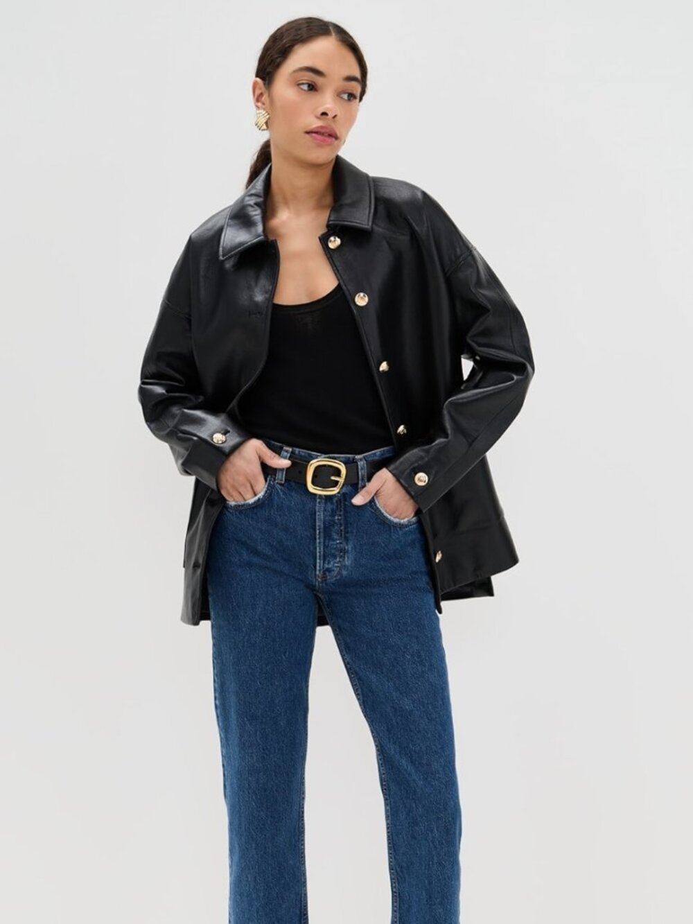 Anine Bing Kate Jean in clean indigo